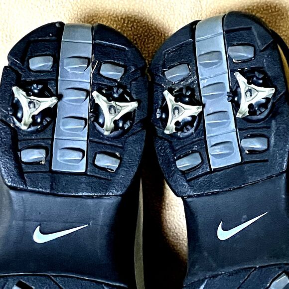 Nike Golf Shoes Sport Performance 307414 White Bicycle Toe 9 Men Removable Spike - Picture 11 of 14